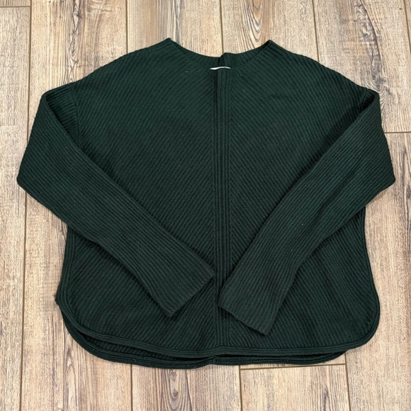 Babaton Chalmers Mock Knit Wool Blend Sweater Women’s Medium Green Pullover - Picture 2 of 11